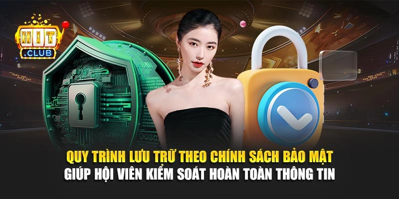 Quy trình lưu trữ theo chính sách bảo mật giúp hội viên kiểm soát hoàn toàn thông tin 